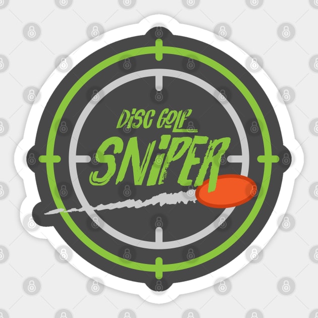 Disc Golf Sniper Sticker by CTShirts